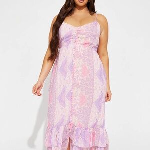Fashion Nova Paisley Midi Dress